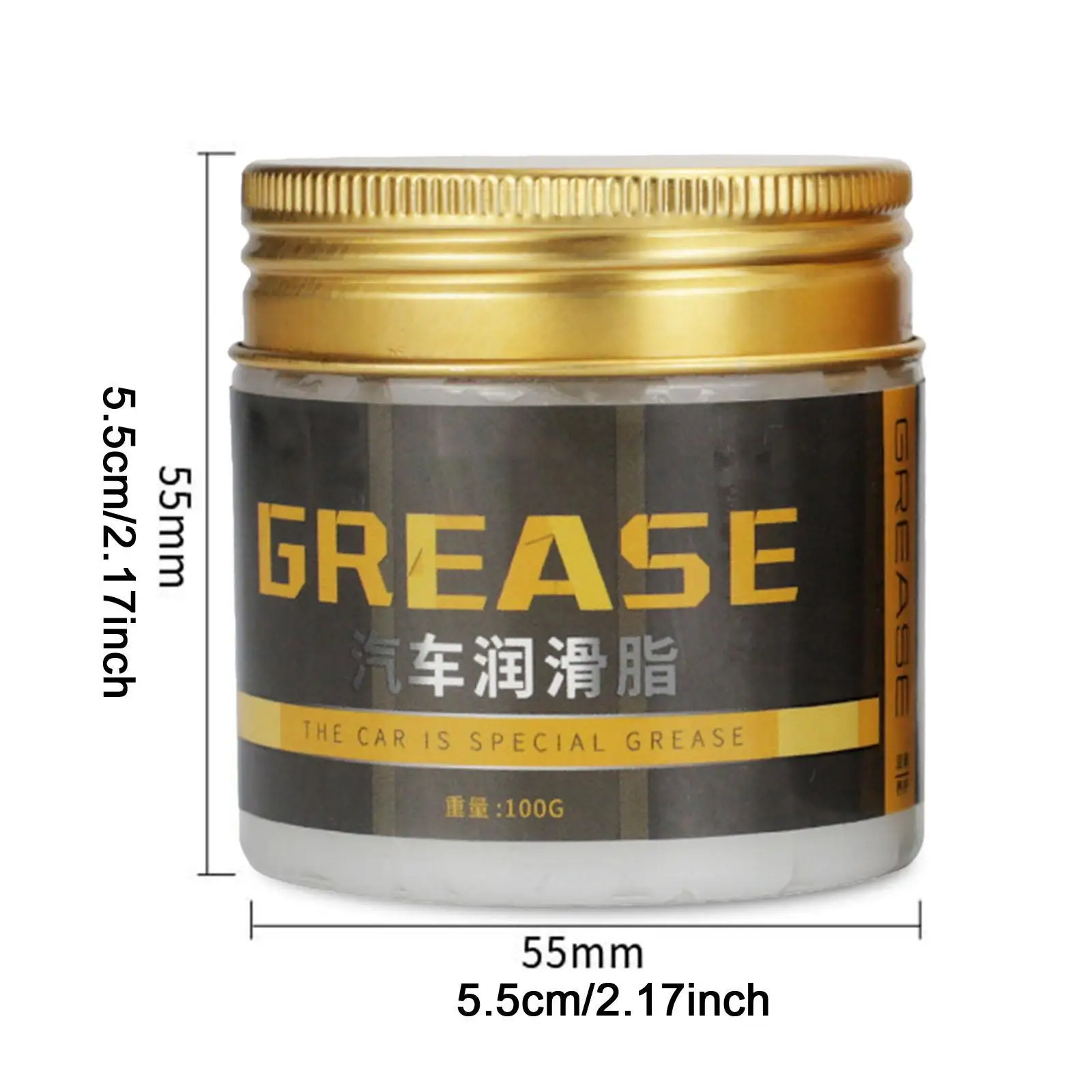 

Automotive White Lithium Grease 100G Lightweight Easy to Use Professional Lubrication for Hinge Seat Bearings Automotive