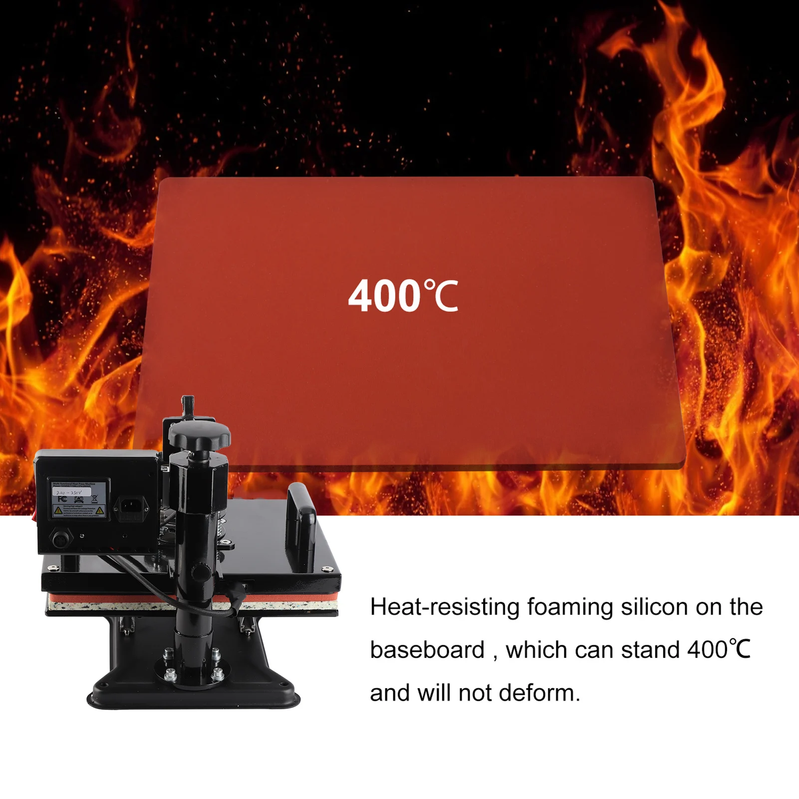 12x15In آلة الصحافة الحرارة المهنية التلقائي العد التنازلي زر أكثر أمانا دائم تي شيرت أكياس الملابس آلة نقل الحرارة