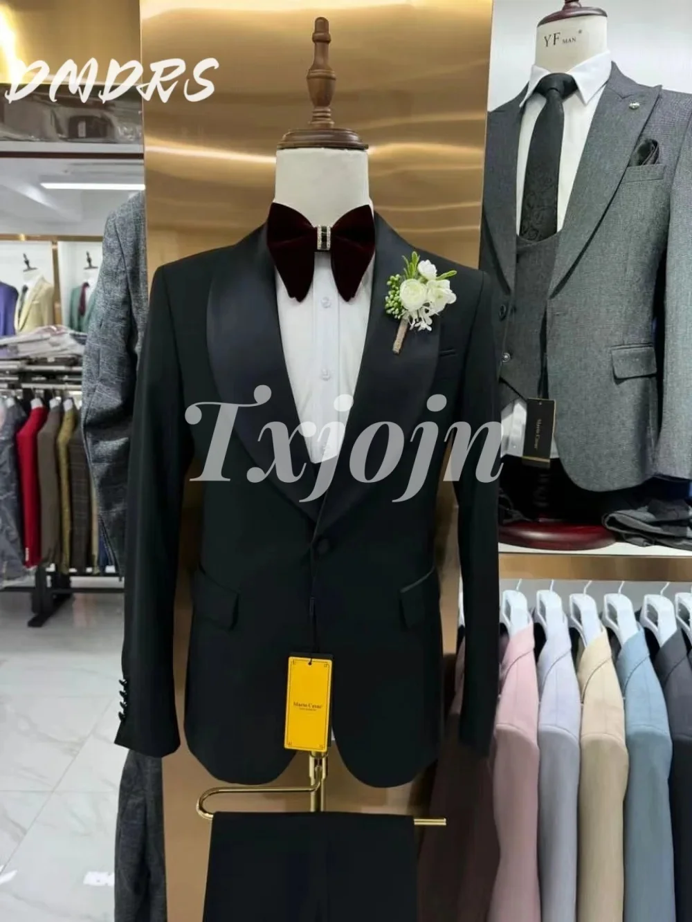 

Classic Solid Color Suit Set 2025 Formal Men Office Suit Fashionable Single Button Groomsmen For Business Meeting Wedding Suit