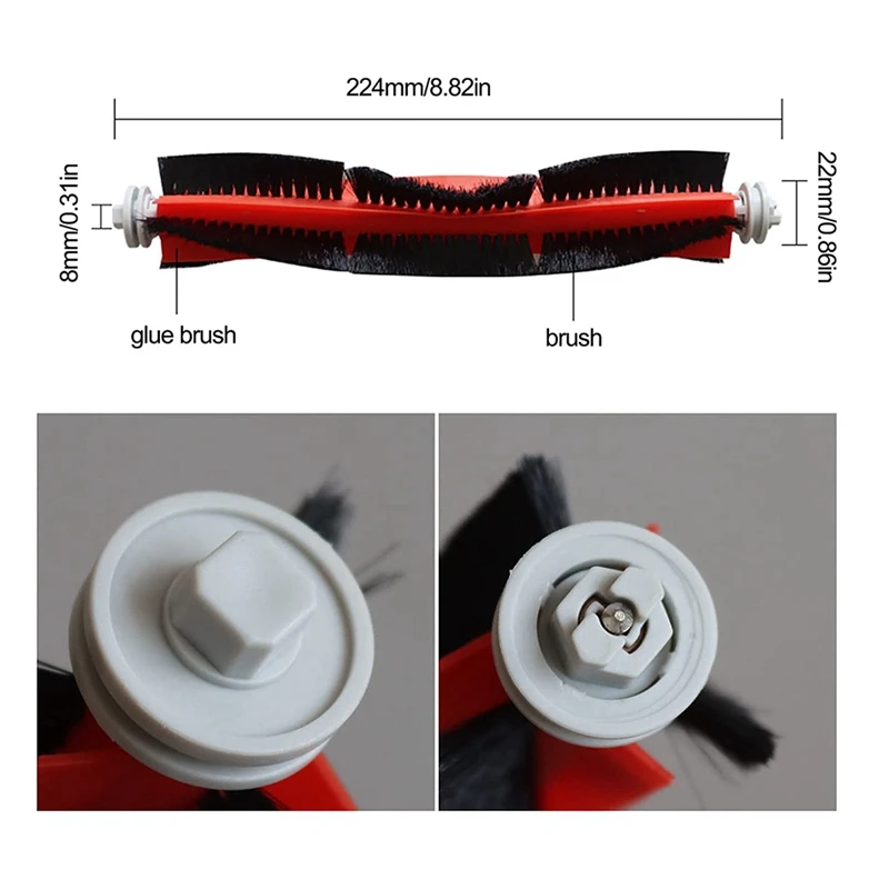 قطع غيار لـ Dreame W10 و W10pro ، فرشاة رئيسية ، فرشاة جانبية ، فلتر HEPA ، تركيب سهل ، ملحقات مكنسة كهربائية