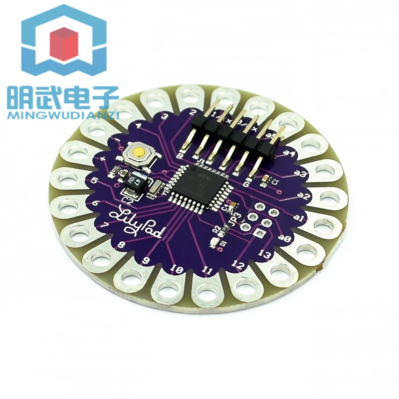 Lilypad Series Development Board 328P 32U4 WS2812 Buzzer TEMT6000 CR2032