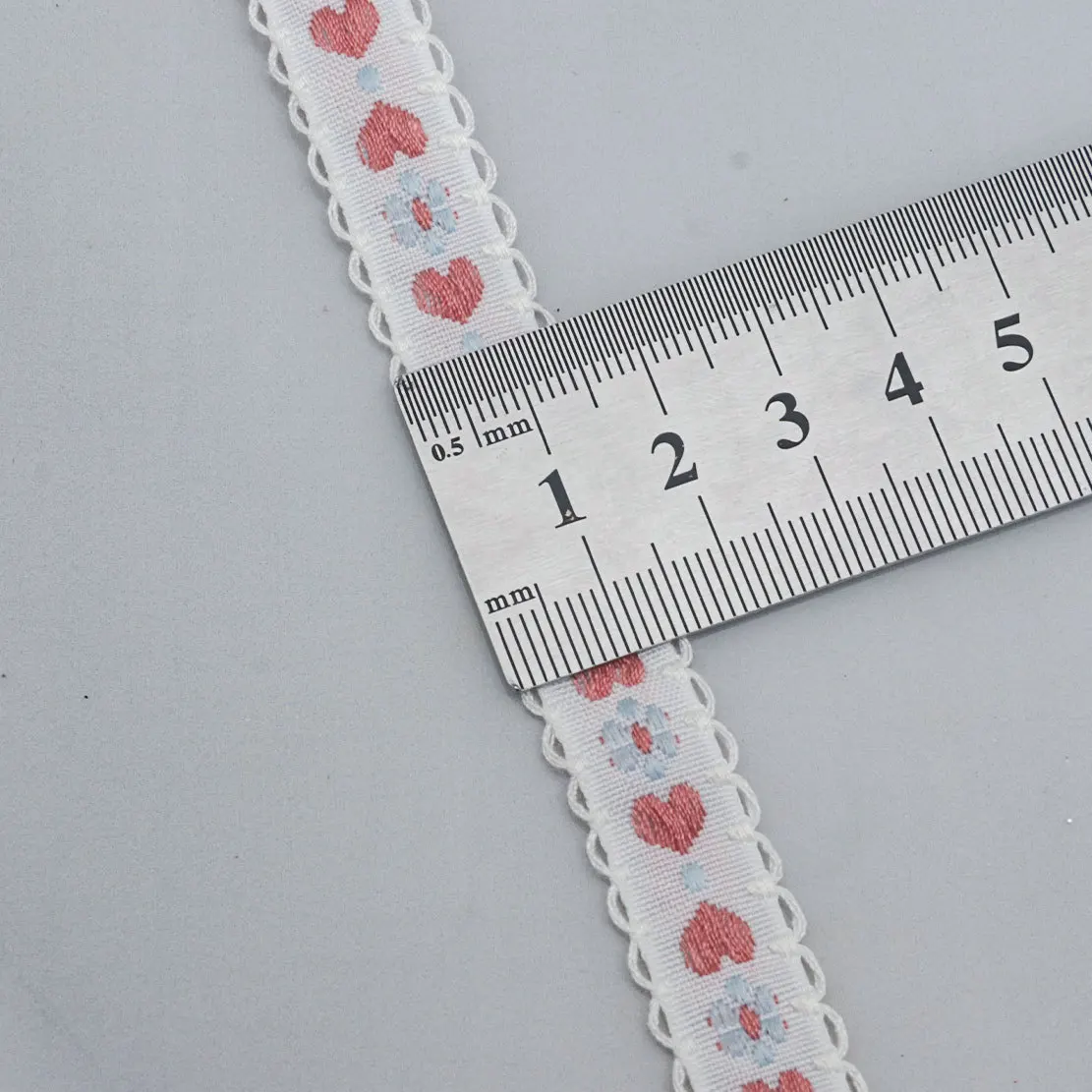 Lace Ribbon Colorful Floral Ribbon Love Webbing Polyester Jacquard Ribbon For Gift Wrapping Mother'S Day Christmas