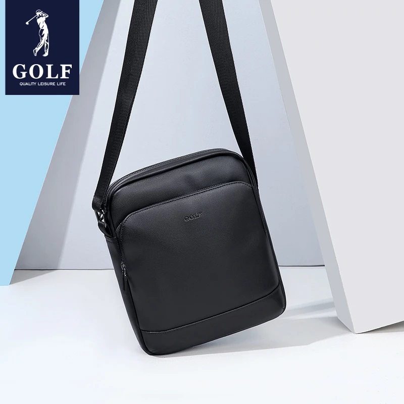 

Мужская сумка-слинг через плечо GOLF QUALITY, маленькая, повседневная, деловая, люксовая, дизайнерская, на молнии, для туалетных принадлежностей, водонепроницаемая