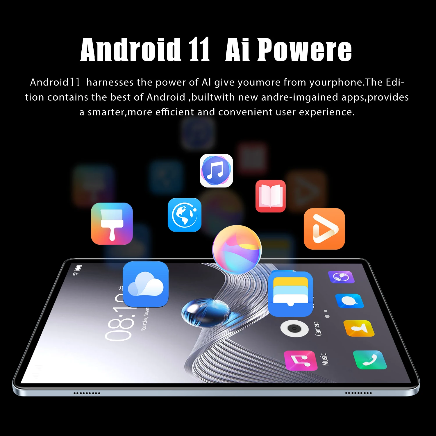 2024 Tablet in offerta PC 4GB + 64GB Telefono 3G Doppia scheda Doppia fotocamera Octa core Android 11 Google Play WiFi Bluetooth versione globale