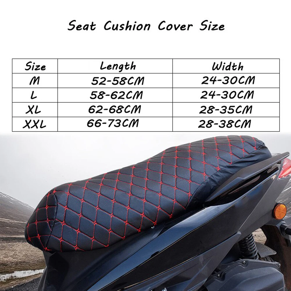Coussin de housse de siège de moto en cuir 3D avec caractéristiques imperméables et résistantes à la chaleur pour les sièges de scooter