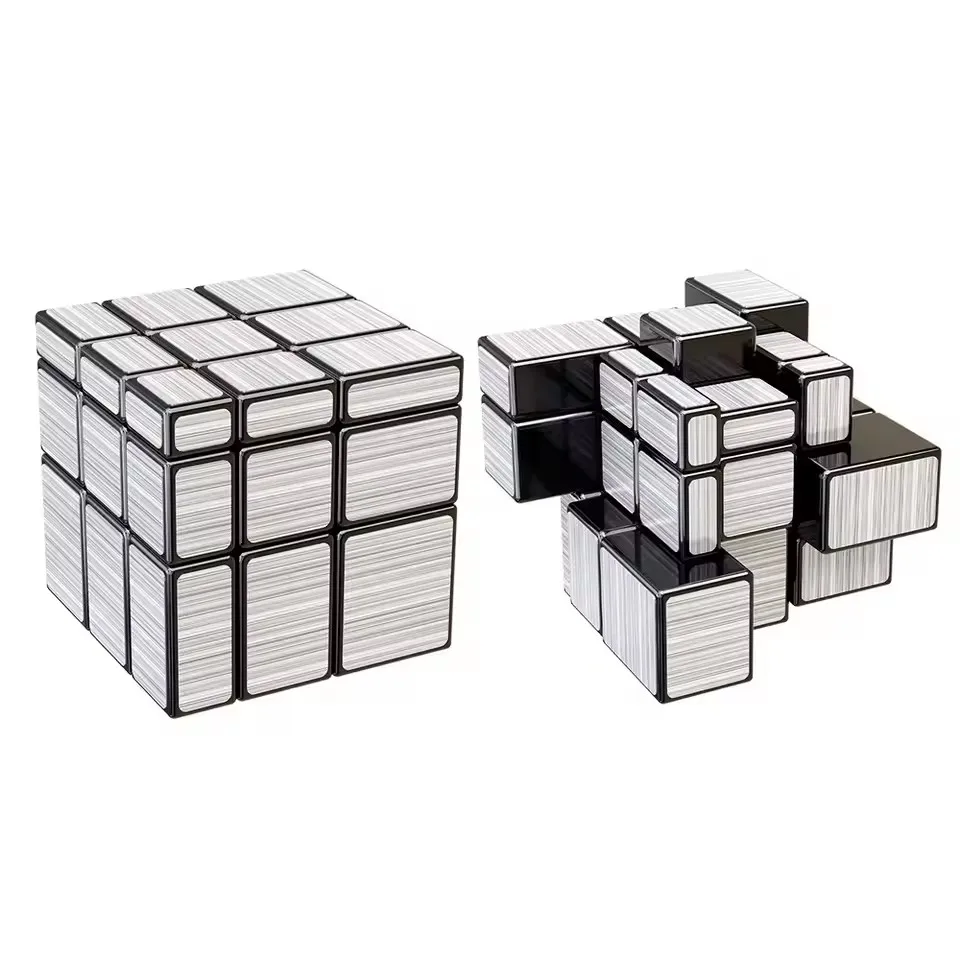 SENGSO Mirror Magic Cube 2x2 3x3 Golden Silver Magic Cubo Profession Puzzle High Quality Children's Toys