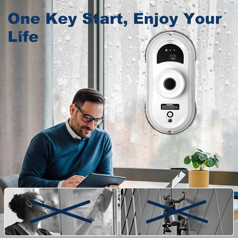 Window Robot Vacuum Cleaner Cleaning Electric Glass limpiacristales Remote Control Machine