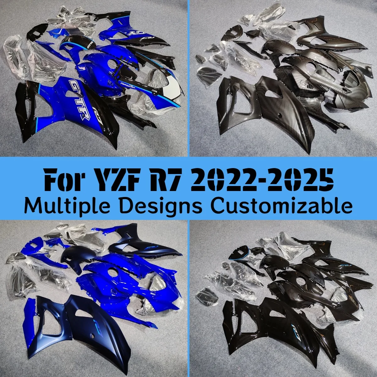 For YAMAHA YZFR7 2022-2025 ABS Plastic Fairings YZF R7 22-25 Aftermaket Motorcycle Bodywork Injection Fairing Kit