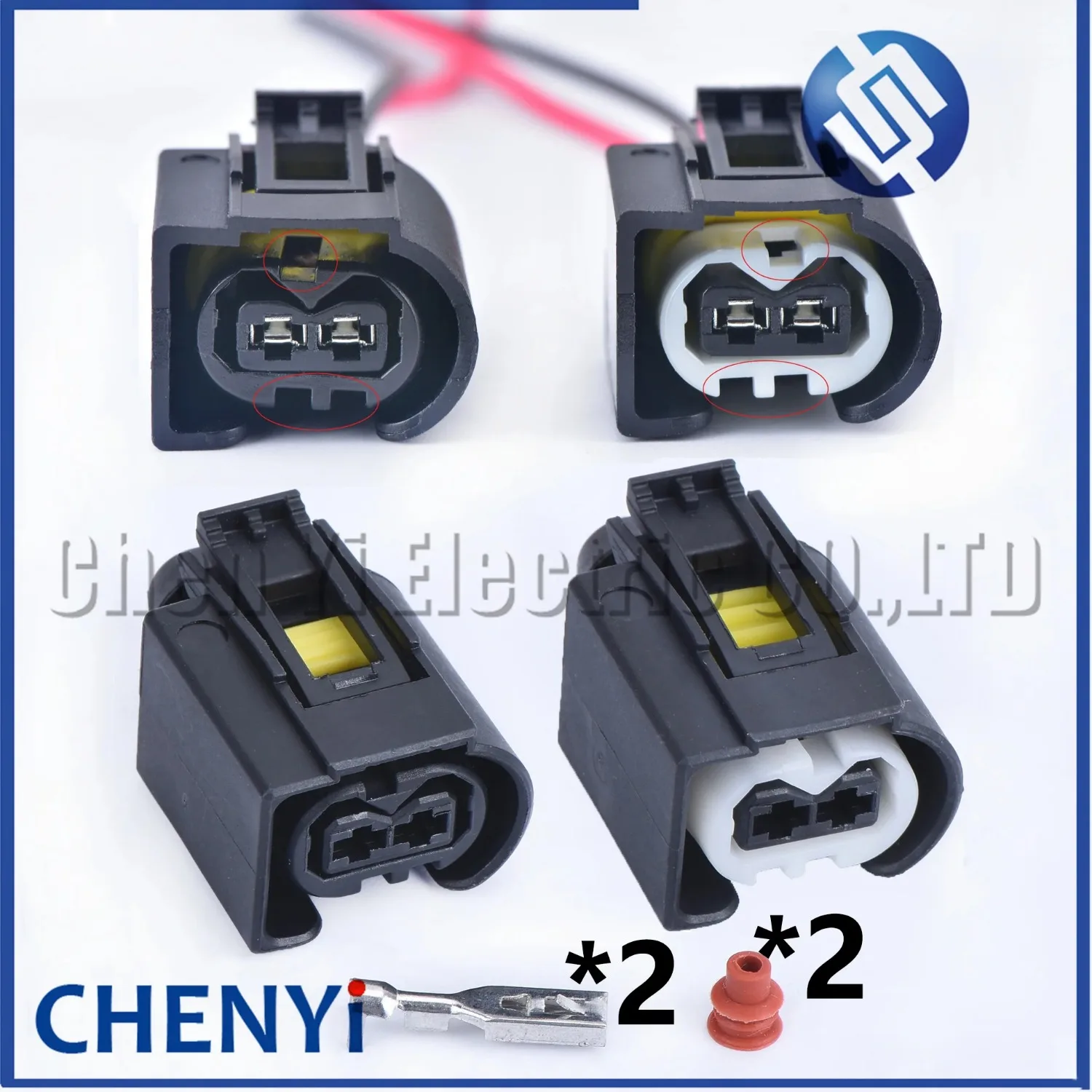 Conector de Bobina de Ignição Automotiva de 2 Pinos, Plugue do Sensor de Posição do Virabrequim 1685452928 1685453028 09441212 A1685452928 50290937