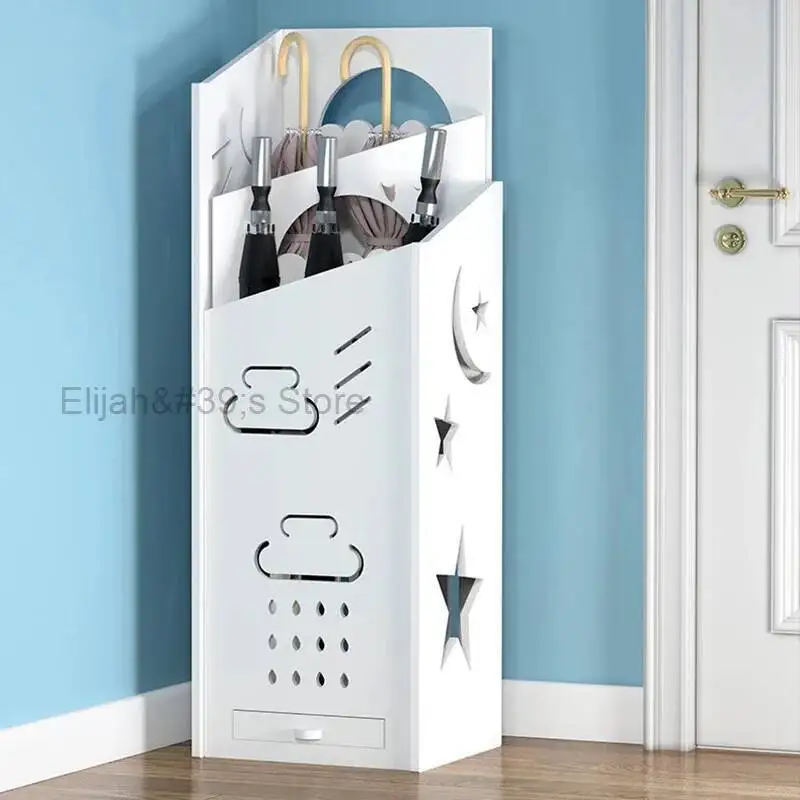 Suporte doméstico guarda-chuva suporte balde de drenagem luxo metal guarda-chuva titular balde do vintage guarda sol praia guarda-chuva armazenamento mzy