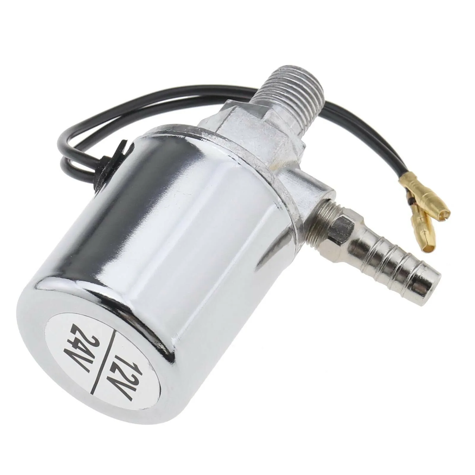 

Reliable Chrome Plated Electric Solenoid Valve for Air Ride Applications in Trucks and Vans Fits Standard Hoses