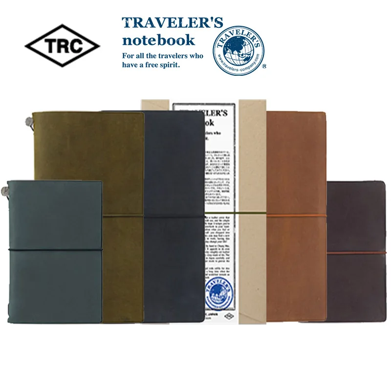 Japan TRC original TRAVELER\'S TN notebook Standard passport-type notebook cowhide notebook Notebook series with travel notebook