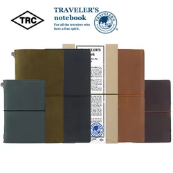 Japan TRC original TRAVELER'S TN notebook Standard passport-type notebook cowhide notebook Notebook series with travel notebook