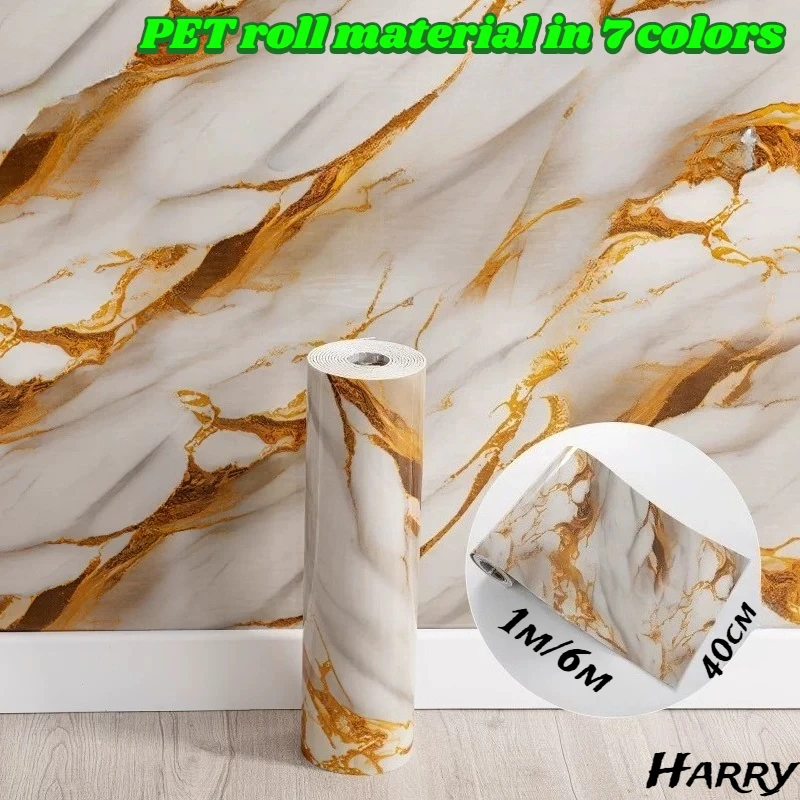 

3D Effect Self Adhesive Vinyl Marble Wallpaper with Removable Ceramic Tiles for Bathroom Decoration and Waterproof Wall Stickers