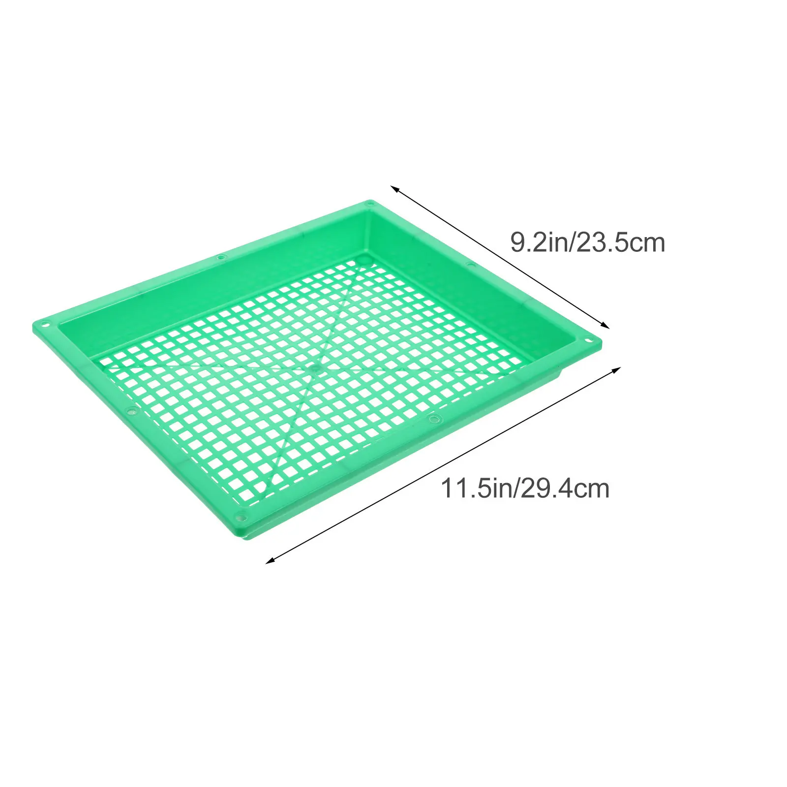 6Pcs Plant Nursery Tray Solid Plastic Germination Plate for Seedling Starter Warm Humid Windowsill Use Gardening Growing Tray