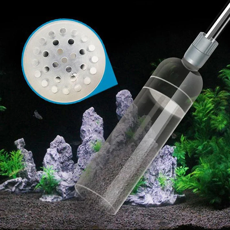 

1Pc Semi-automatic Aquarium Clean Vacuum Water Change Changer Gravel Aquarium Simple Fish Tank Vacuum Siphon Pump Cleaner