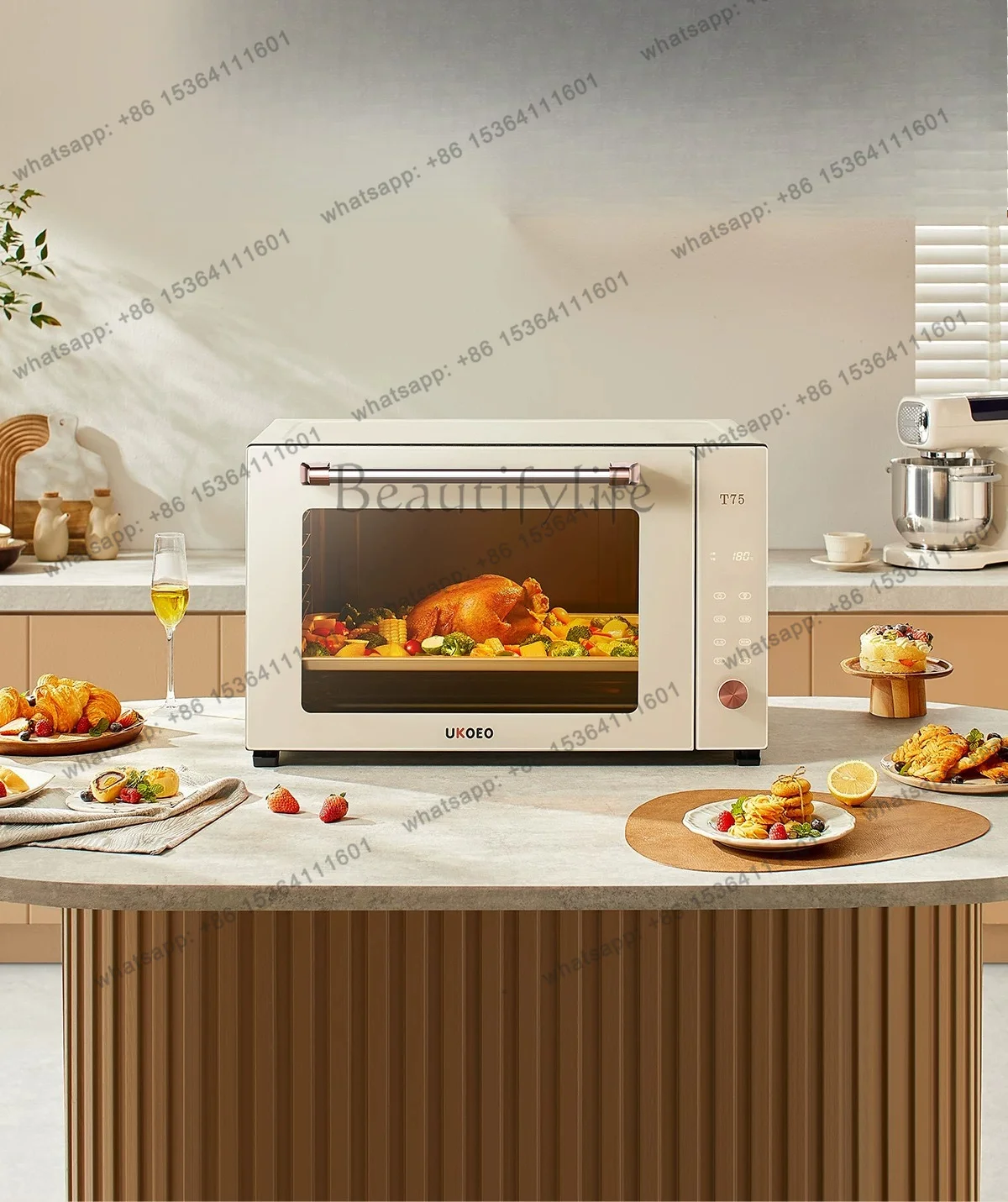 Hot T75 Smart Home Oven Multifunctional Automatic Baking 82L Large Capacity Electric Oven