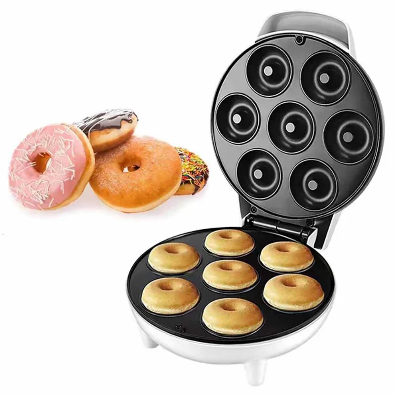 

110/220V household cake breakfast machine Double side heating bread mini waffle maker machine donut maker Doughnut