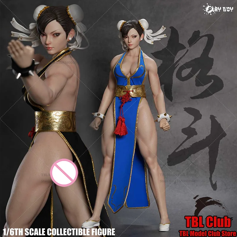 

PLAY TOY P023A P023B 1/6 Scale Street Fighting Game Goddess Chunli 12-inch Full Set Action Figure Female Soldier Toys In Stock