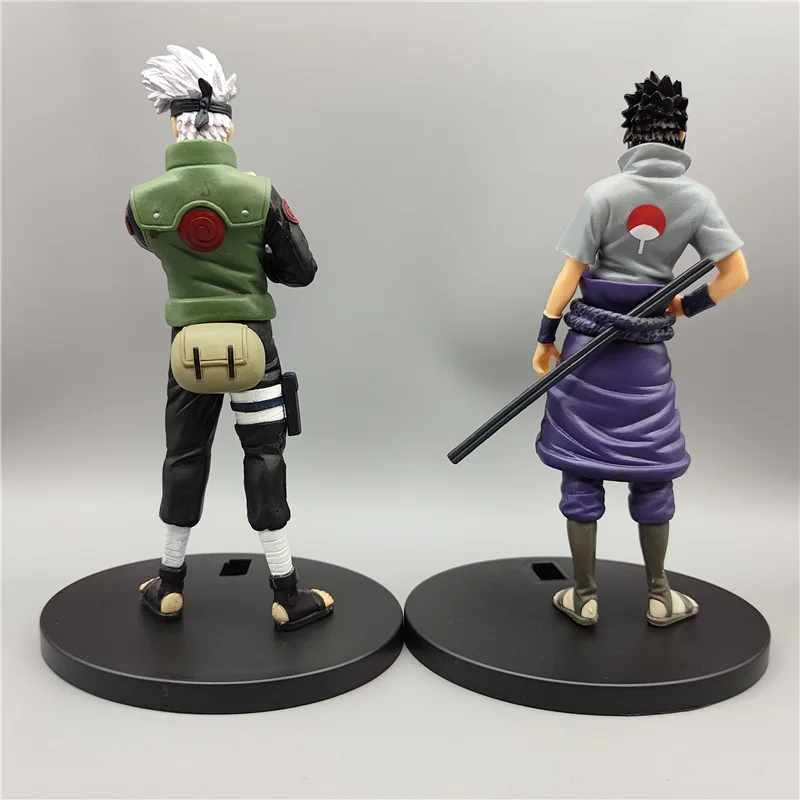 18cm Naruto Anime Figure Shippuden Uchiha Sasuke Hatake Kakashi Namikaze Minato Action Figure Collection Model Toys Gifts