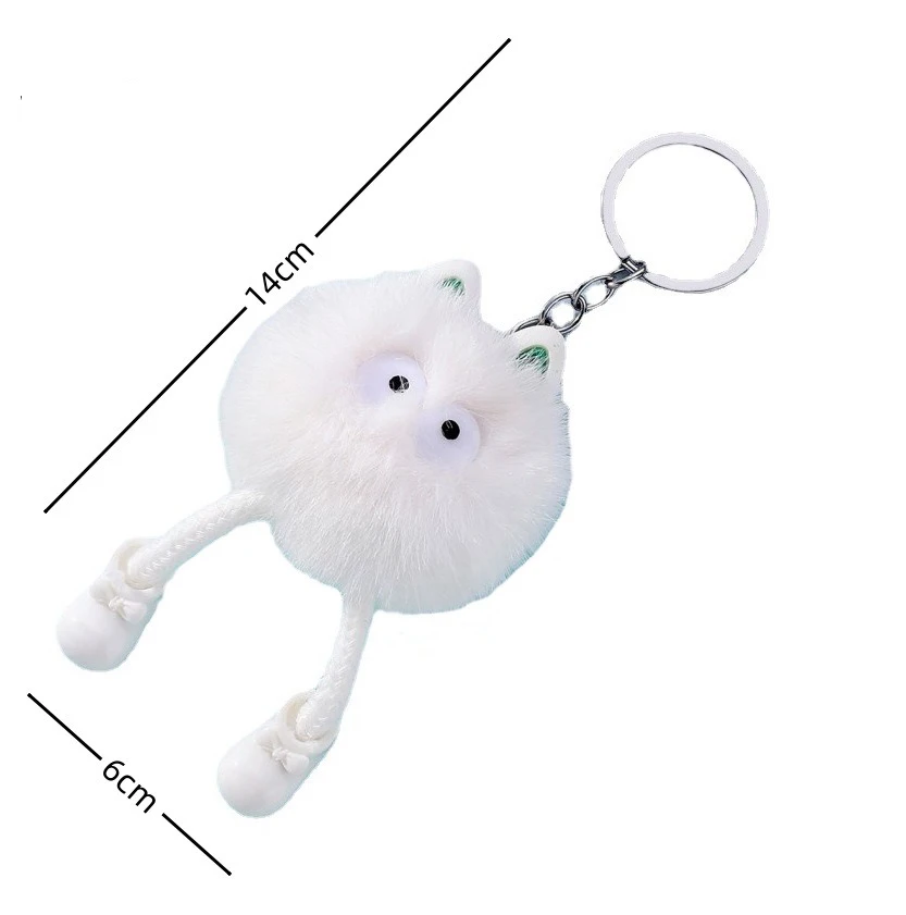 Cartoon Monster Animal Plush Keychain Pendant Diy Women\'S Bag Car Jewelry Pendant New