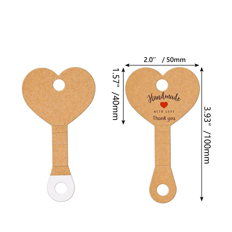 50 قطعة/الوحدة أساور ذاتية اللصق بطاقات عرض أصحاب القرط صنع قلادة كرتون المنظمون لتغليف المجوهرات ذاتية الصنع #2