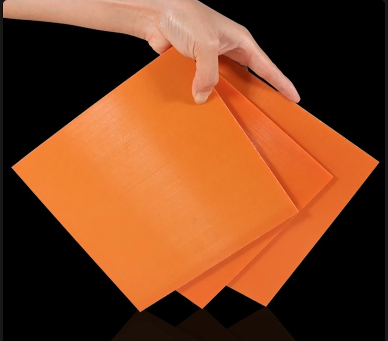 

Custom Orange Red Bakelite Board Insulation High Temp Heat Resistant Sheet Electrical Carving Full Sheet Cutting