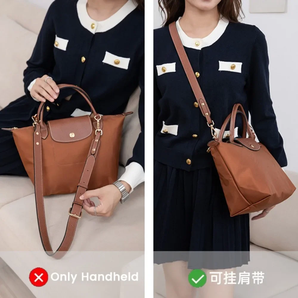 NEW Color Bag Adjustable Shoulder Strap for Longchamp Small Short Handle Bag Modified Messenger Strap Real Leather