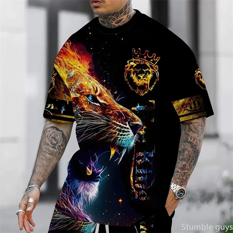 Angesagtes Herren Sommer Übergroßes Anime T-Shirt Locker Sitzend Kurzarm Atmungsaktiver Stoff Große Größen Sport-Trikot Streetwear