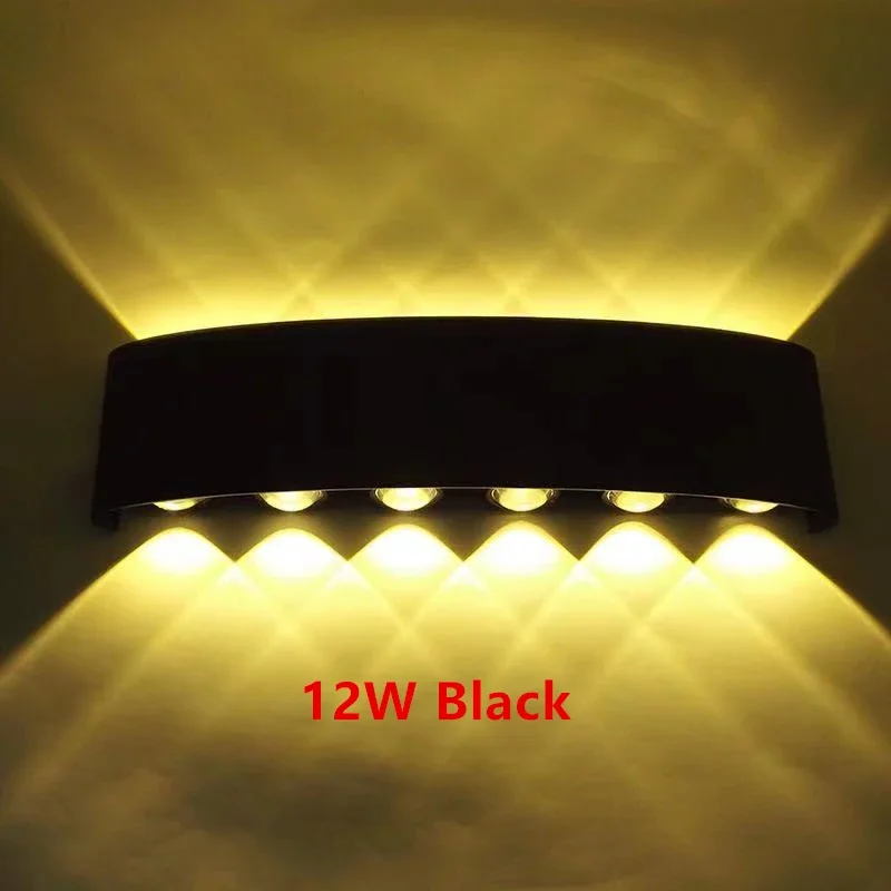 IP65 LED Wandleuchte AC86-265V/DC12V-24V Im Freien Wasserdichte Gartenbeleuchtung Aluminium Innen Schlafzimmer Wohnzimmer Treppen Wandleuchte