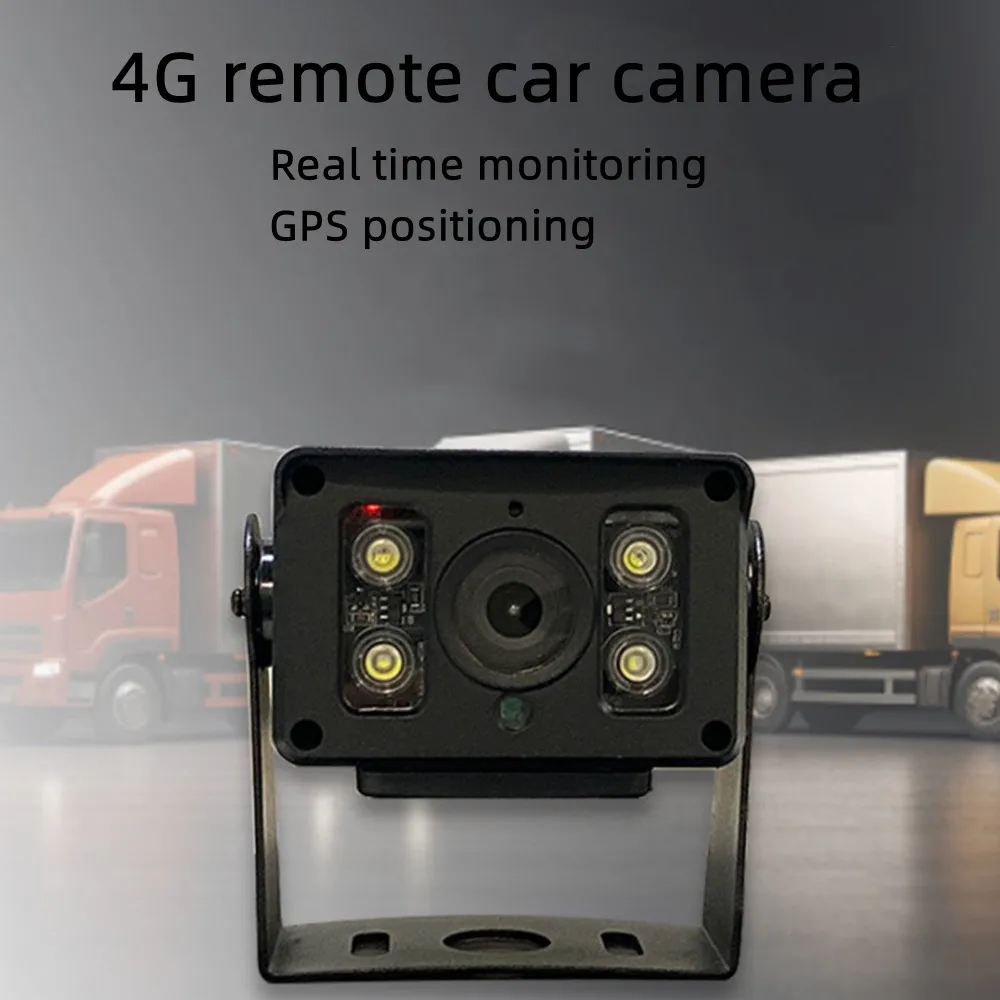 4G Remote AI Dash cam 1080P Vehicle Real-time Monitoring 12v24v Universal Excavator Truck IR Camera