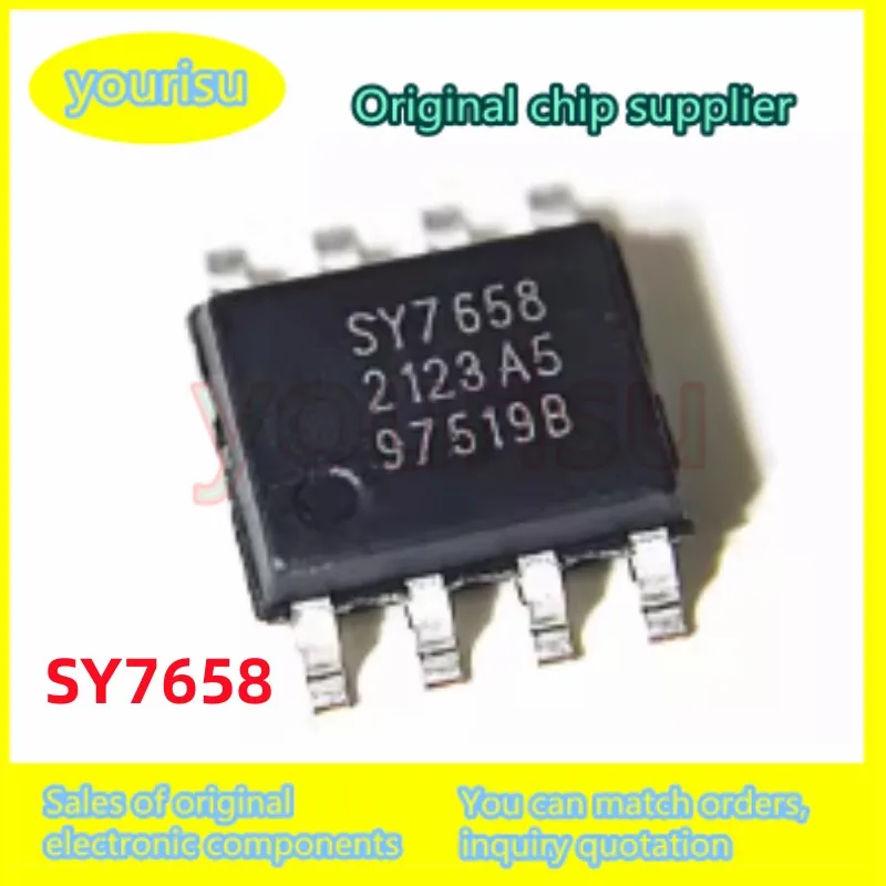 Lote de 10 Unidades, Nuevo y Original, SY7658 SY7658-E2K2R SOP8, Estuche de Carga para Auriculares Bluetooth, Administrador de Carga