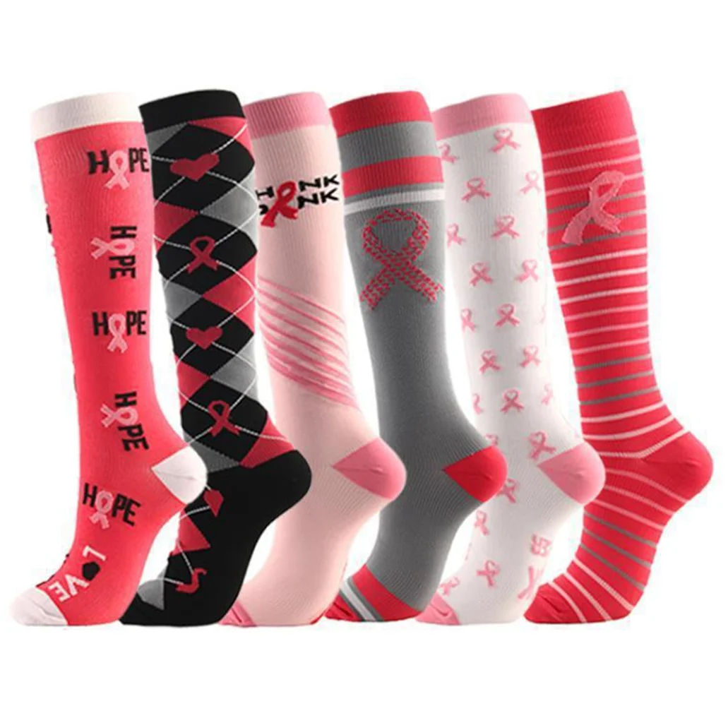 

4/6/7/8PAIRS Women Compression Socks Circulation Graduated Supports Socks for Running, Athletic Sports Stretch Socks