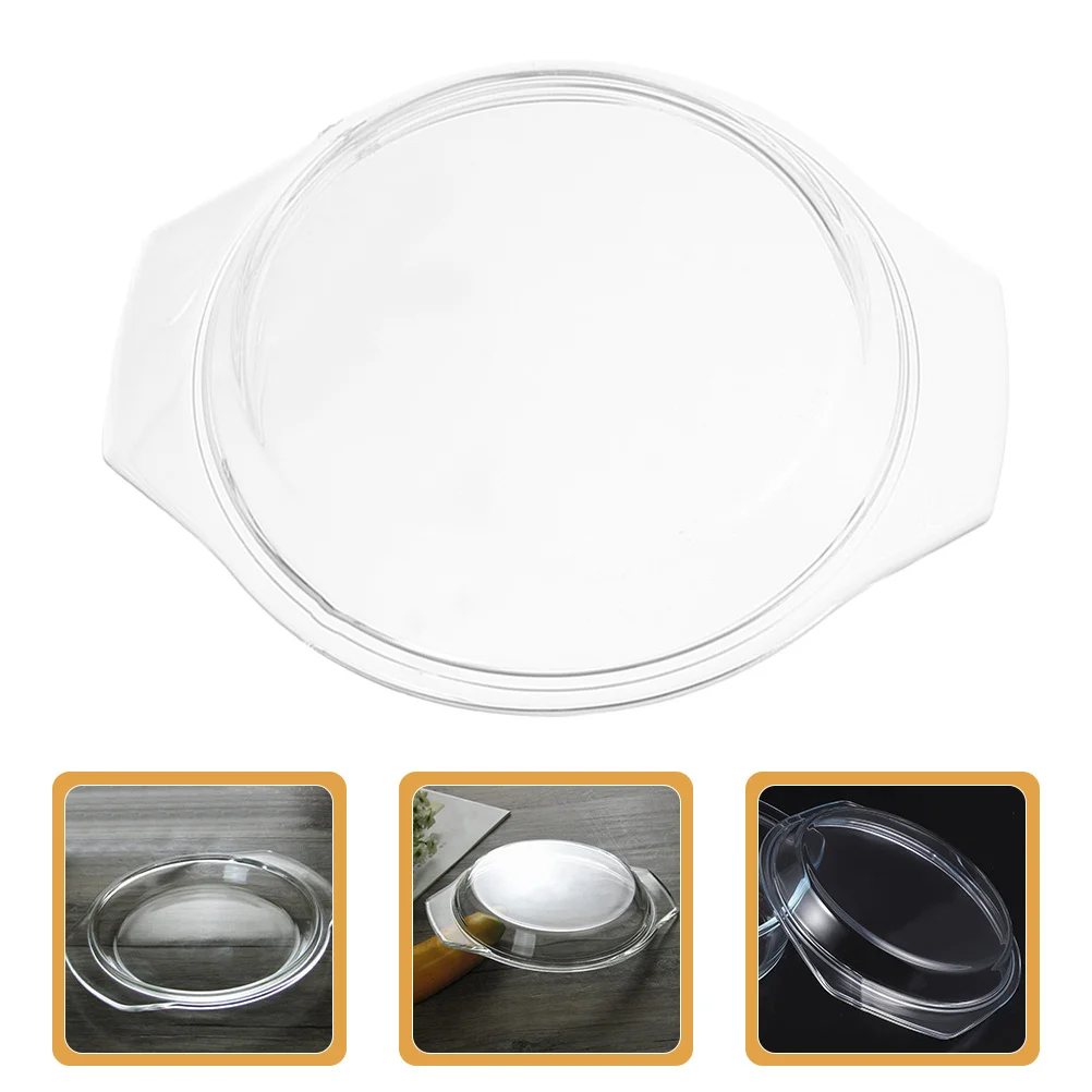 

Microwave Glass Cover Splash Guard Food Dish Lid Oven Steamer Use for Baking Easy Clean Microwave Dome Splatter Cover