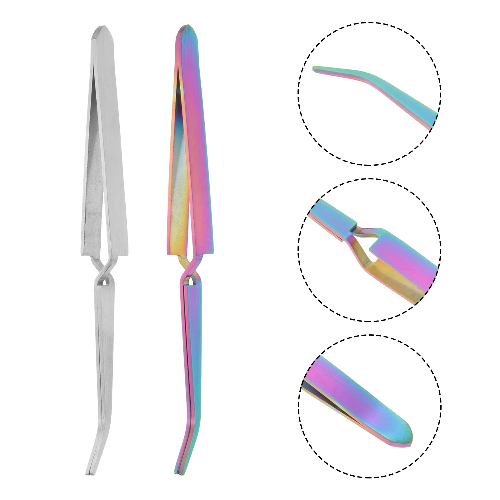 2 pezzi principali tagliaunghie per modellare le unghie pinzette per pizzicare forniture in acciaio inossidabile