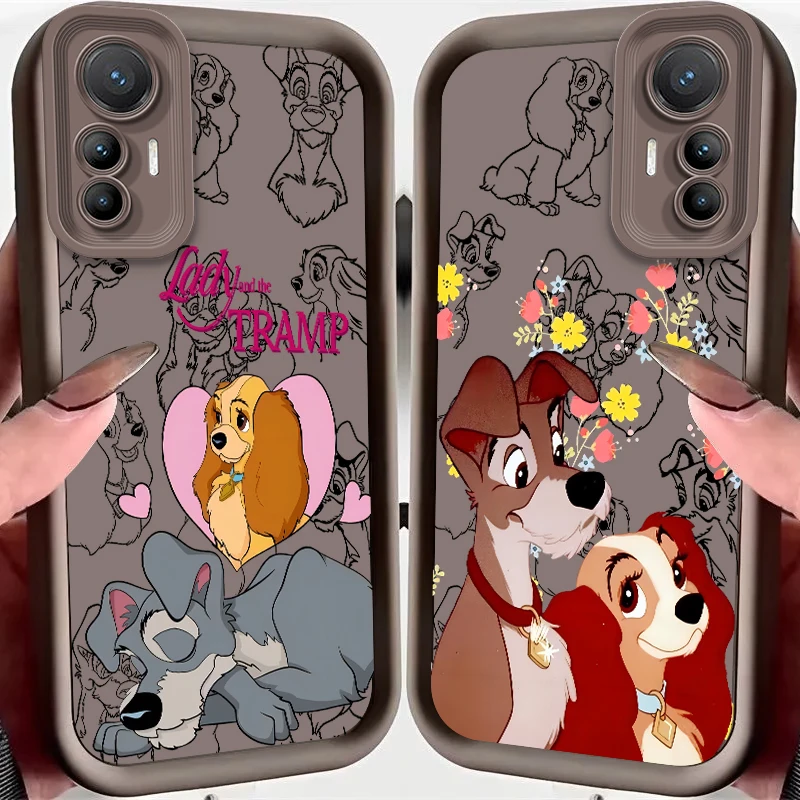 Disney Lady And The Tramp Eye Ladder For Xiaomi MI 14 12T 11 Lite Poco M3 X5 X4 F5 F4 F3 F2 GT Pro 5G Funda Phone Case