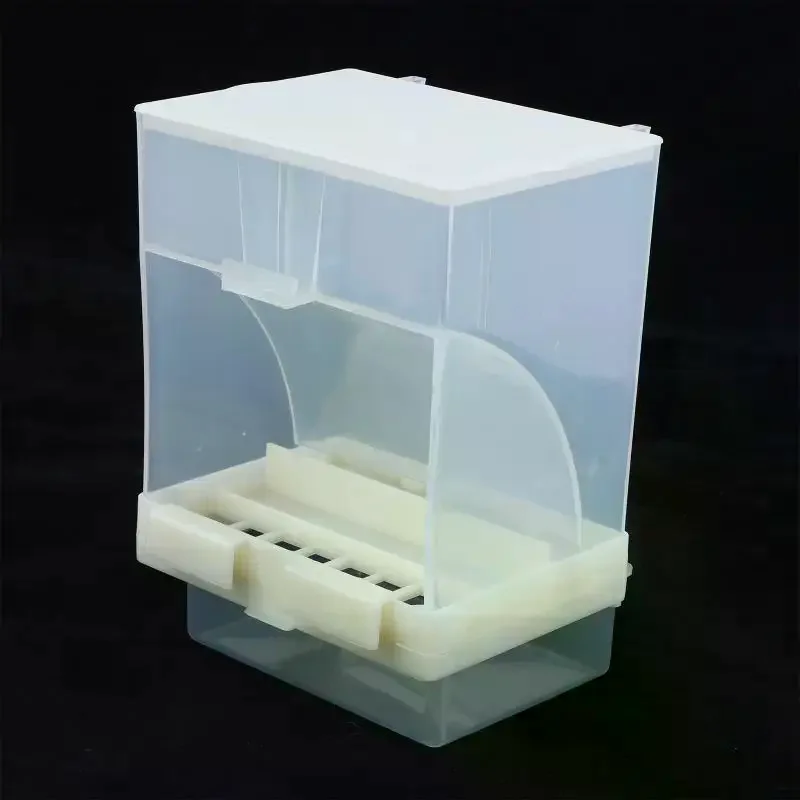 Parrot Food Box, Anti Scattering And Splash Automatic Bird Feeder, Bird Cage Accessories