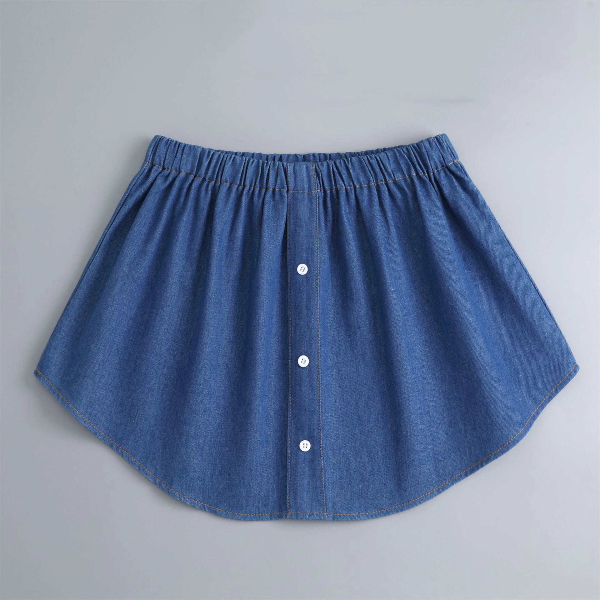 2024 New Shirt Extenders Fake Skirts for Women Shirt Tail Irregular Skirt Blouse Tail Hem Detachable Underskirt Casual Hemline