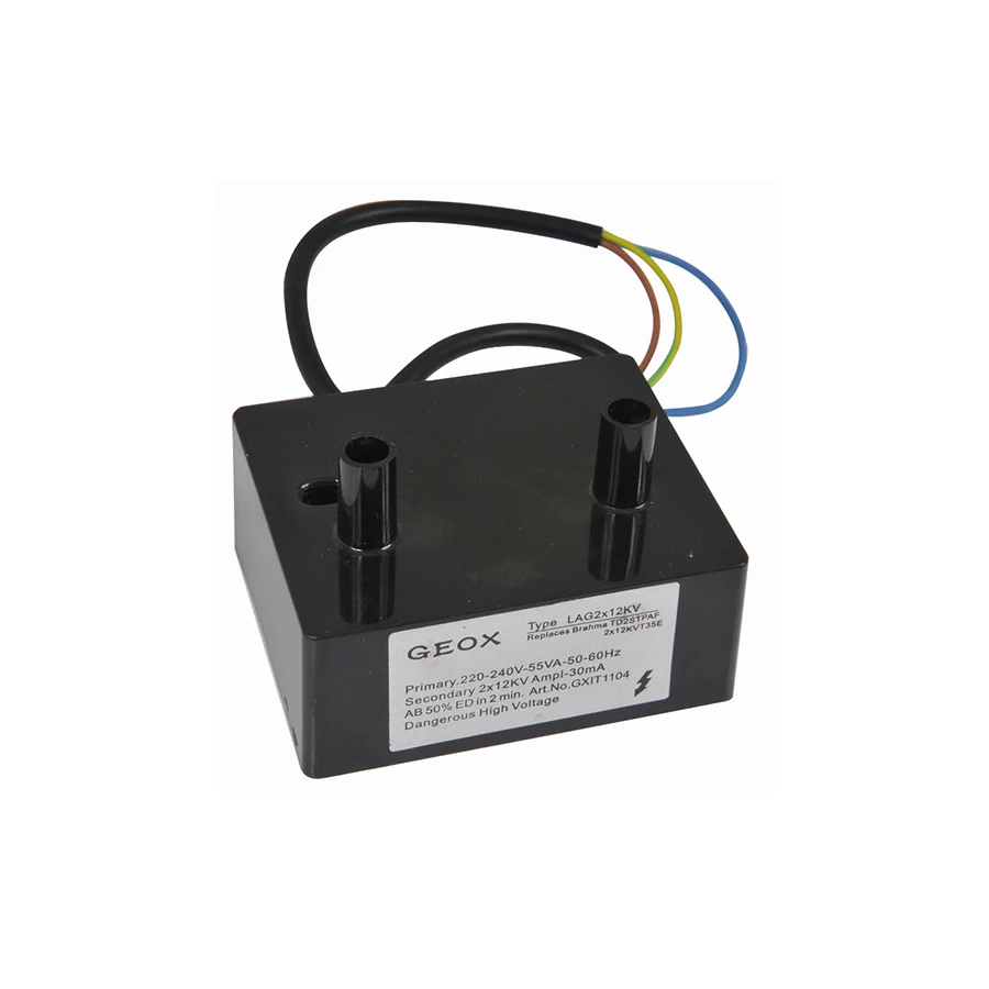 Burner Ignition Transformer replaces Brahama 2x10KV, 2x12KV  50-60HZ 30ma 8/30pm,50% ED  burner spare parts of combustion