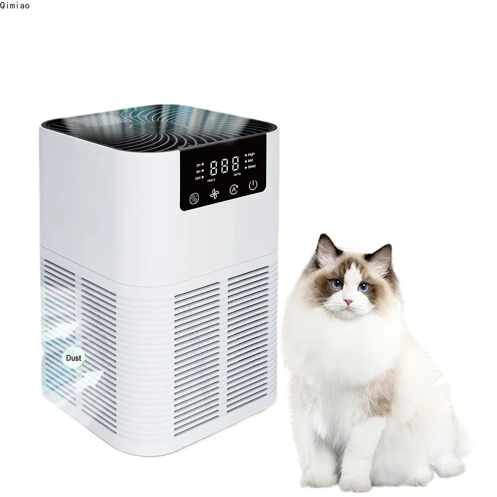 

Air Purifier Portable Desktop Air Freshener For Home Allergies and Pets Hair, Smokers in Bedroom HEPA Filter Air Cleaner