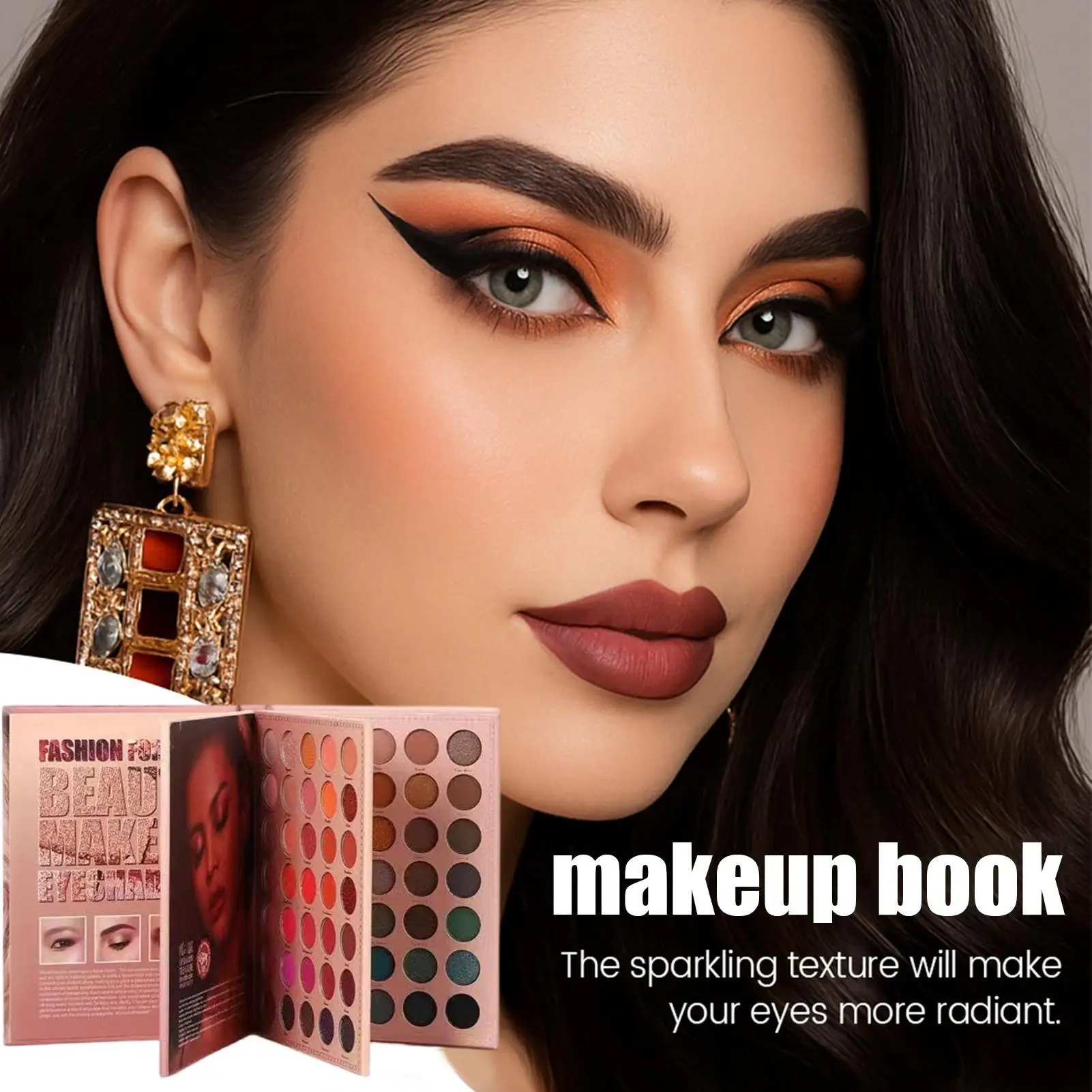 لوحة مكياج لكامل الوجه مكونة من 105 لونًا قابلة للطي وتدوم طويلاً ومقاومة للماء ومستلزمات التجميل وأحمر الخدود ولوحة هايلايتر للبالغين #2