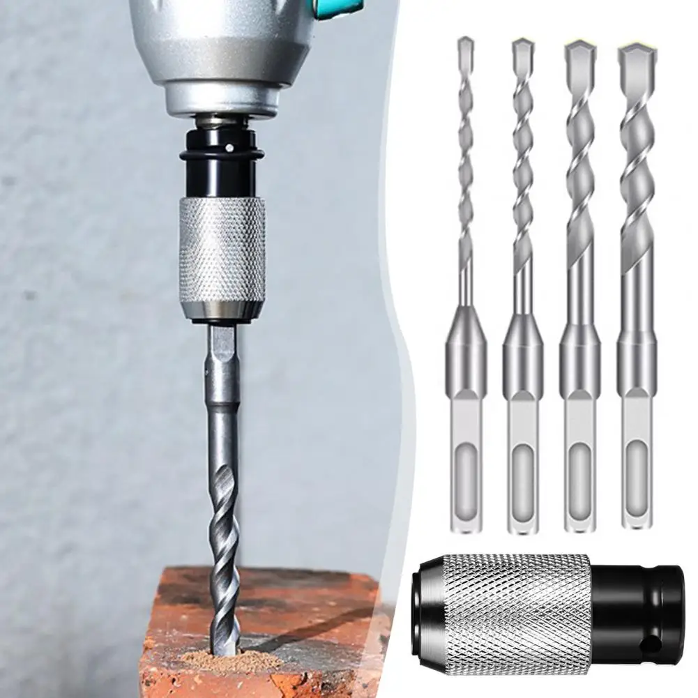 Rotary Hammer Adapter Electric Hammer Adapter Drill Bit Set Heavy Duty Alloy Steel Quick-release Converter Rotary Hammer Drill