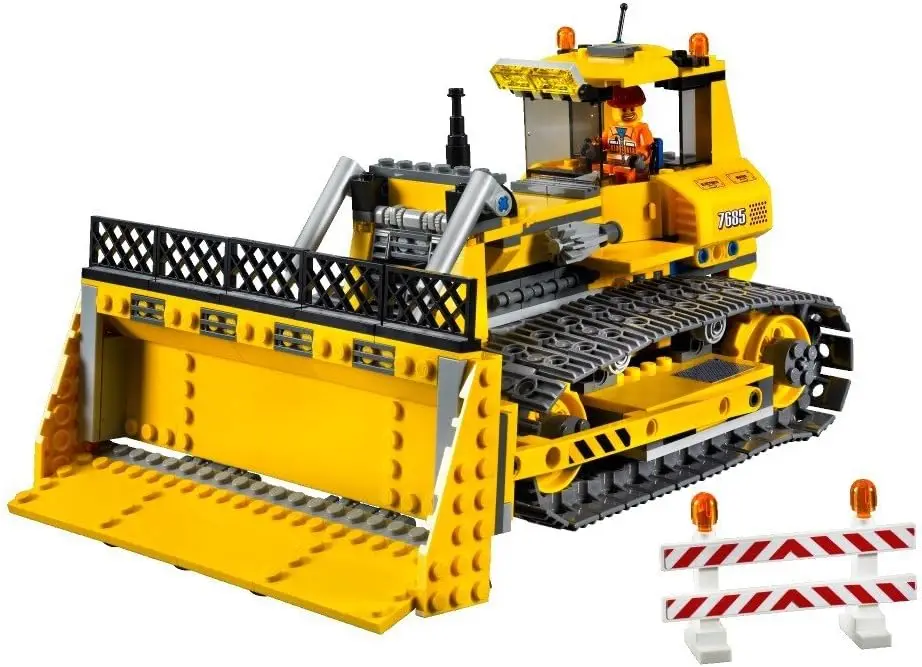 

In Stock 352 Pcs City Dozer 02074 Compatible with 7685 Bulldozer Building Blocks Bricks Kids Birthday gifts