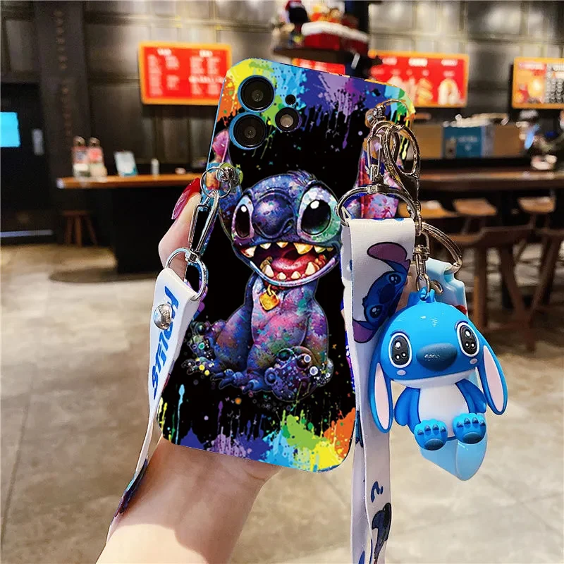 Cartoon Stitch Pendant Tpu Case For Honor X8B X9B X6A X6B X8A X9A X6 X7 X7B X8 X9 5G X7A X6S 9X 50 70 20 90 Magic 5 Lite 6 4 200