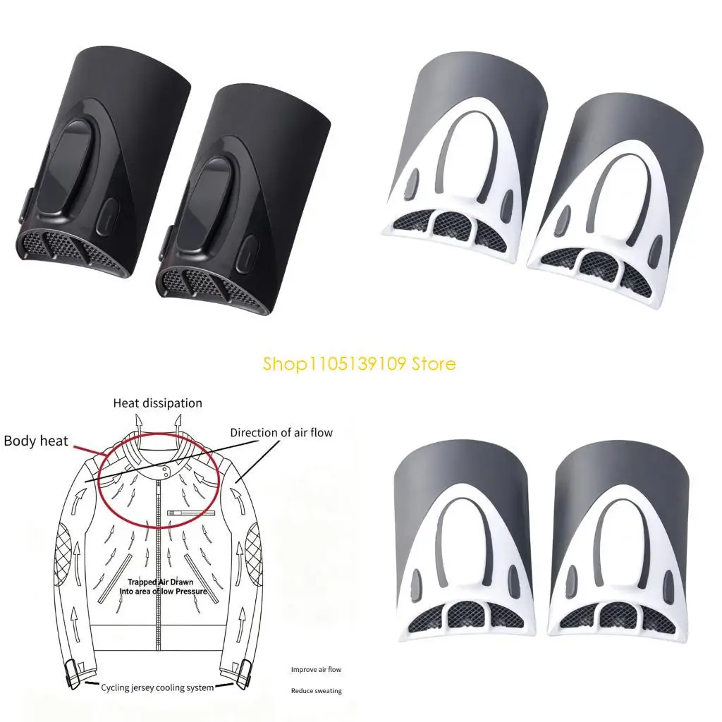 P5ED 1Pair Motorcycle Arm Sleeve Ventilation Device Vent Openings for Warm Weather