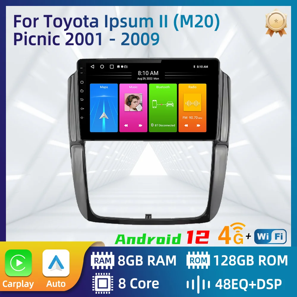 

Car Radio For Toyota Ipsum II (M20) Picnic 2001 - 2009 Android Car Multimedia Player GPS Navigation Carplay Auto Stereo 2Din 4G
