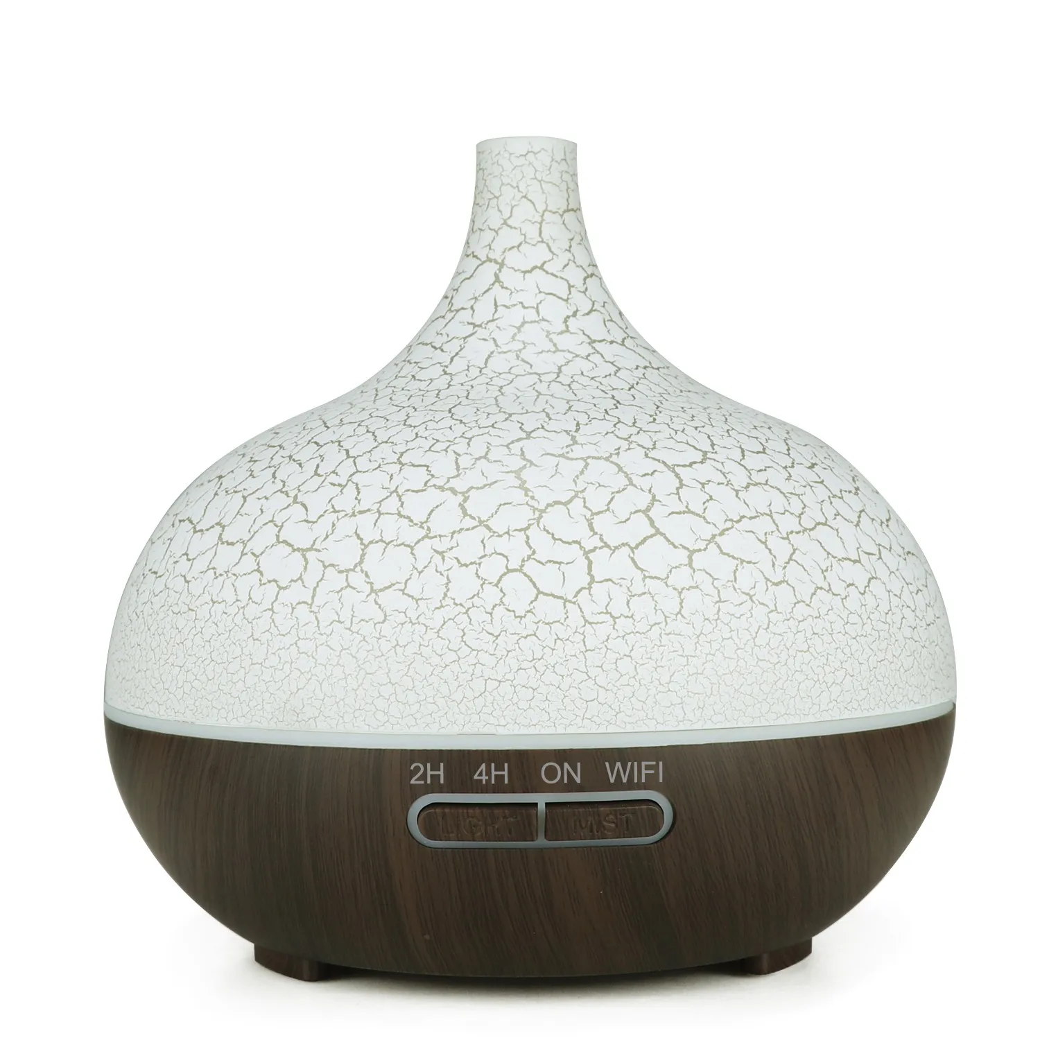 Smart WiFi Essential Oil Diffuser Air Humidifier Works with Alexa Google Home US Plug Deep Wood