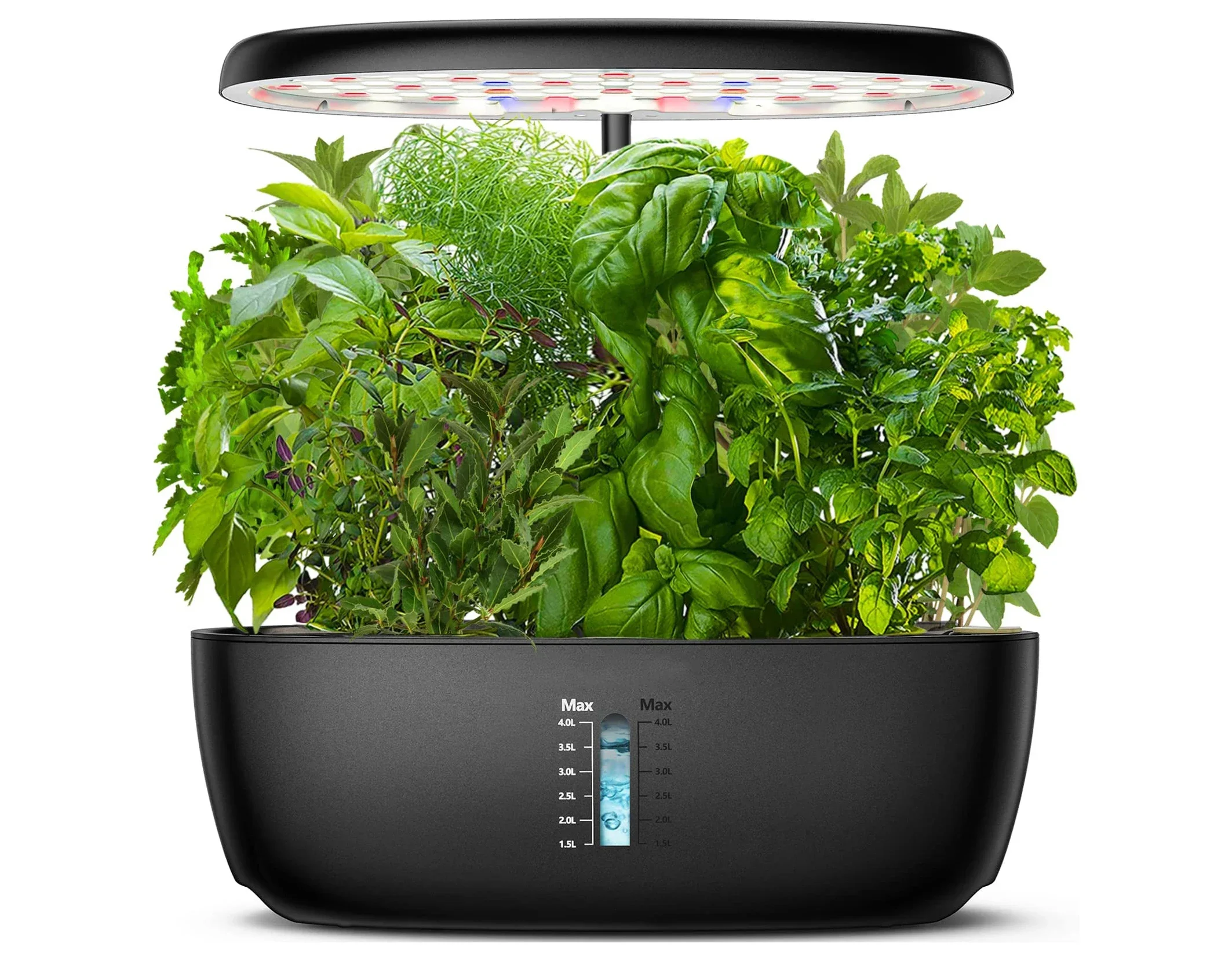 Indoor Hydroponic Herb Plant Growing System Garden With LED Grow Light Herb Garden Planter Systems Kit Self Watering Plant Pot