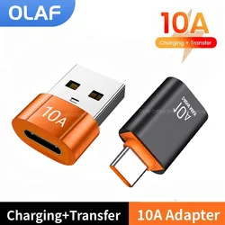 10A OTG USB3.0/2.0 do Type C Adapter TypeC żeński na USB męski Konwerter szybkiego ładowania OTG do Macbooka Laptop Xiaomi Samsung