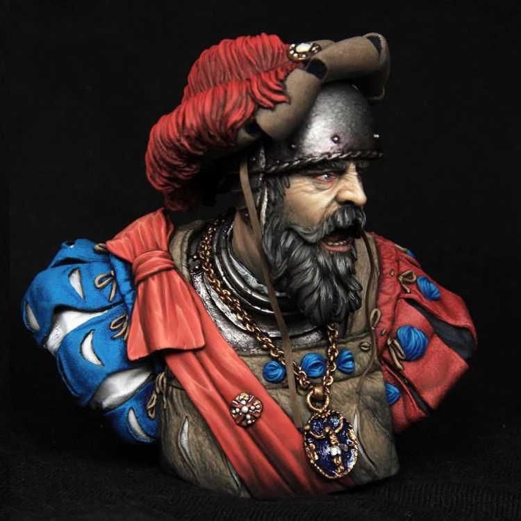 1/9  Capitano Lanzichenecco XVI xec Resin Figure Bust GK Uncoated No colour